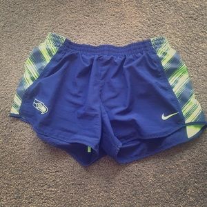 Seattle Seahawks running shorts
